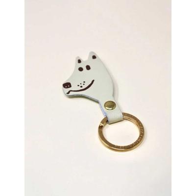 ARK COLOUR DESIGN [ARK COLOUR DESIGN] Dog Head Key Fob_Cream