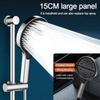 3 Modes Adjustable Shower Head High Pressure Handheld Shower Sprayer Multi-function 15cm Large Panel Water-saving Sprinkler