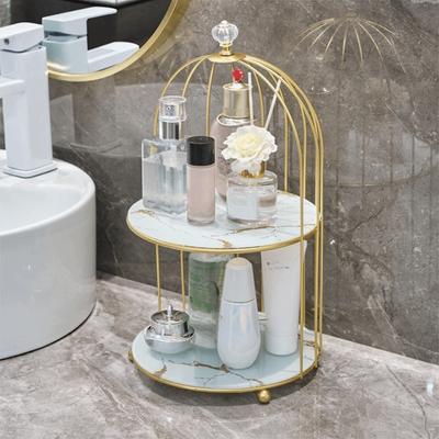 Easy To Clean Bird Cage Jewelry Rack Cake Stands Waterproof Iron Storage Holder Rust-proof Large Capacity Desktop Display Stand