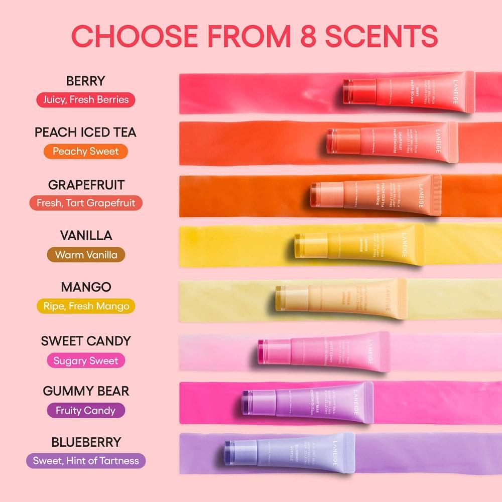 LaneiGe Lip Glowy Balm   Leichte Feuchtigkeits Lippenpflege Mit Sheabutter 0,35 Unzen 10 g