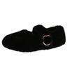 Sweet Fluffy Shoes for Women's Winter New Velvet Beanie Shoes, Shallow Mouth with Flat Bottom Warm Cotton Shoes for Women