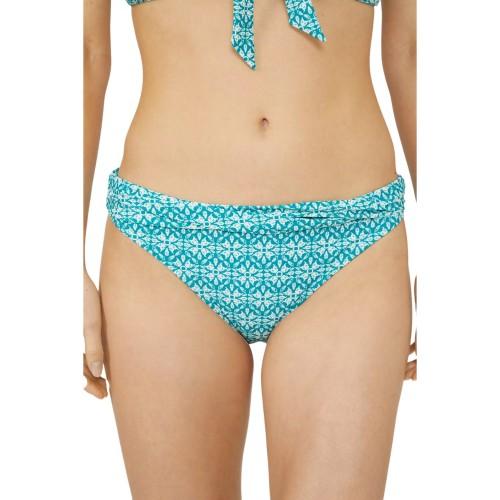 Mantaray Womens/Ladies Savannah Tile Ruched Bikini Bottoms