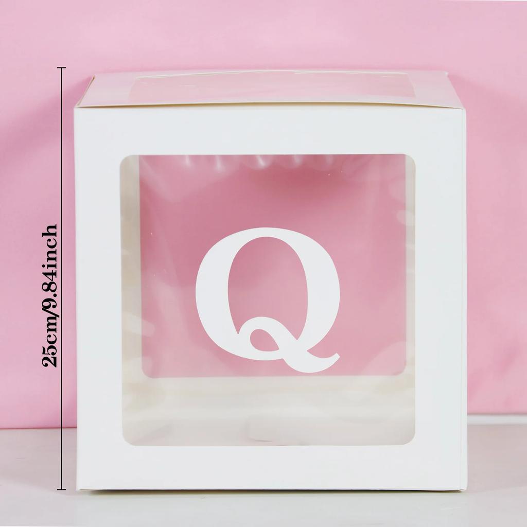 Průhledná Krabice s Písmenkovými Balónky Dekorace Všechno Nejlepší k Narozeninám Svatba Dekorace Potřeby pro Narozeninovou Oslavu dekorace svatba roztomilý