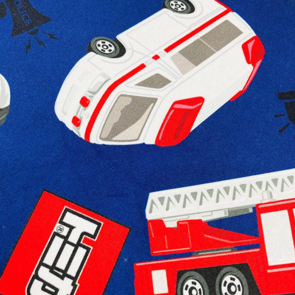 MORIPiLO Tomica Einzel-Futonbezug Einsatzfahrzeug Weich Pfirsichfarben Juniorgröße für Niedlich Polizei Feuerwehr Krankenwagen Morishita Makura (Tomica Skin) Kinder, Marineblau,