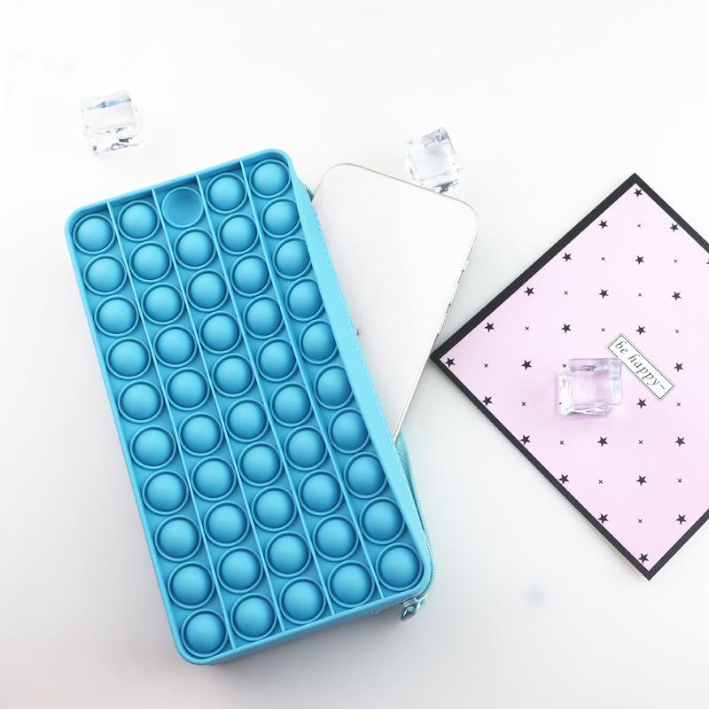 New Silicone Bubble Pencil Case Mouse Killer Pioneer Decompression Stationery Box Bag for School Season