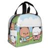 Kawaii Dudu Bubu Perzik En Goma Geïsoleerde Lunchtas voor Beer Panda Herbruikbare Thermische Koeltas Voedsel Lunchbox Werk School