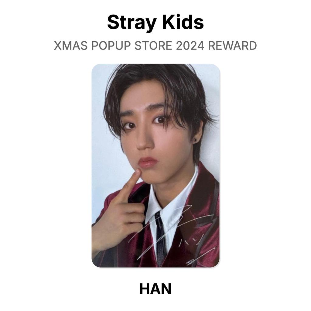 Stray Kids XMAS POPUP STORE 2024 REWARD Official Photocard