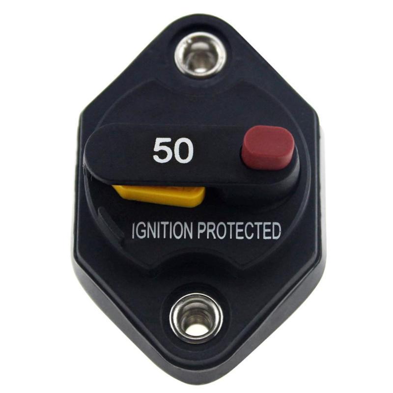 MagiDeal Auto RV Marine Motor Circuit Breaker 20A-50A Manual Reset with Waterproof Cover 30AMP