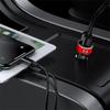 2025 Hot Dual Port USB 200W Car Charger Fast Charging Digital Display Car Phone Charger Adapter for Mazda 2 6 CX3 CX8 CX90 CX5 C