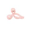 Hair Claw Transparent Bowknot Shape Anti-slip Teeth Hair Claw Lightweight Back Head Hair Clip Versatile Hair Accessory