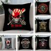 Five F-Finger Death P-Punch Cushion Cover Soft Plush Fabric Double-Sided Printed Sofa Cushion Cover for All Seasons Home Decor