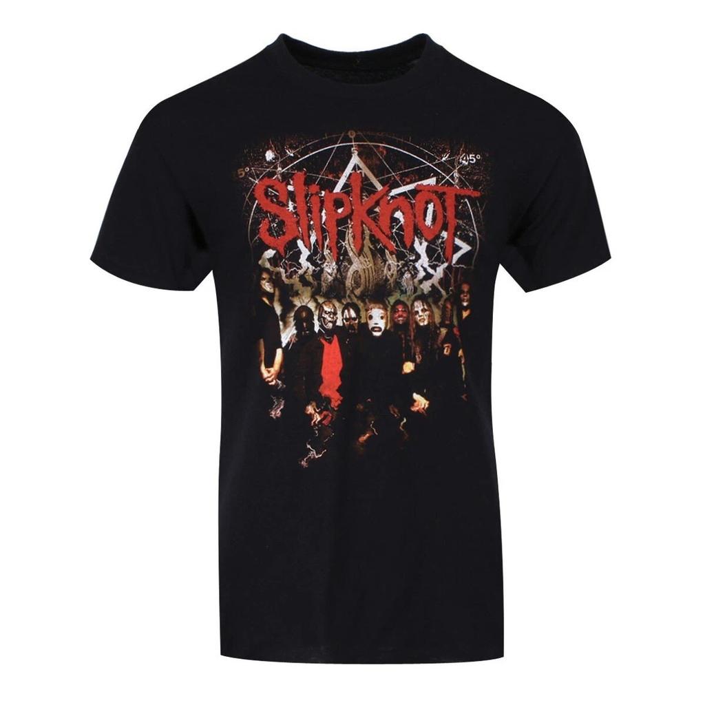 Slipknot metal band retro 3D neutral Tshirt street Harajuku top American short sleeved hiphop round neck summer mens clothing