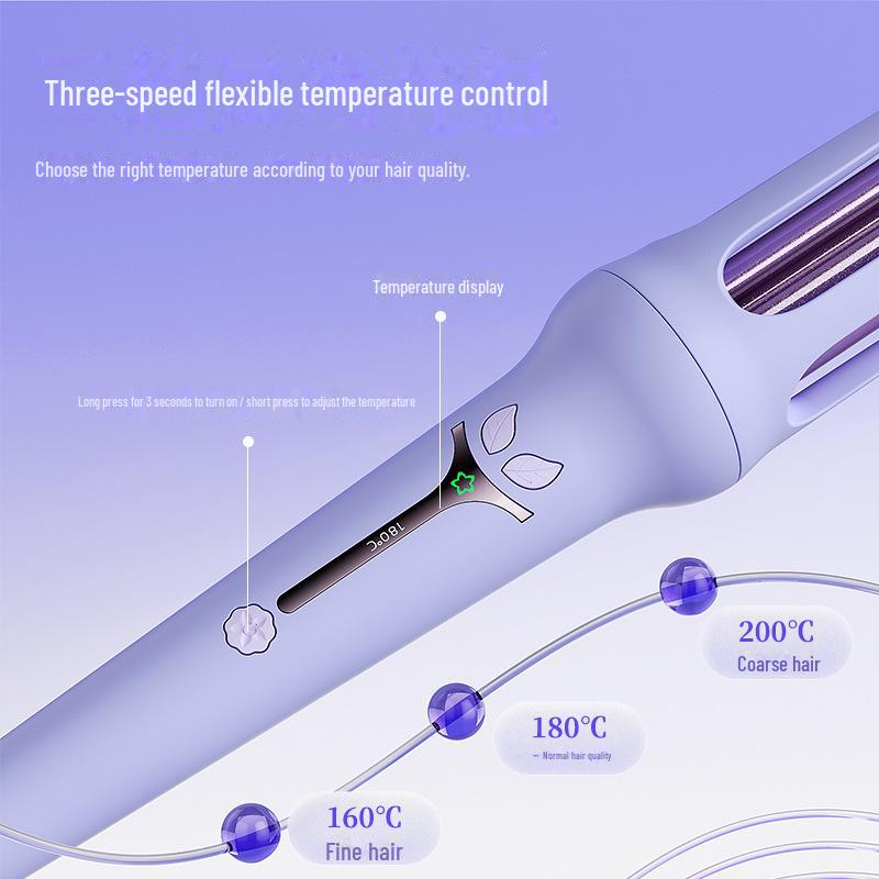 Negative Ion Automatic Curling Iron - Hair-Friendly Groove Wave Perm.