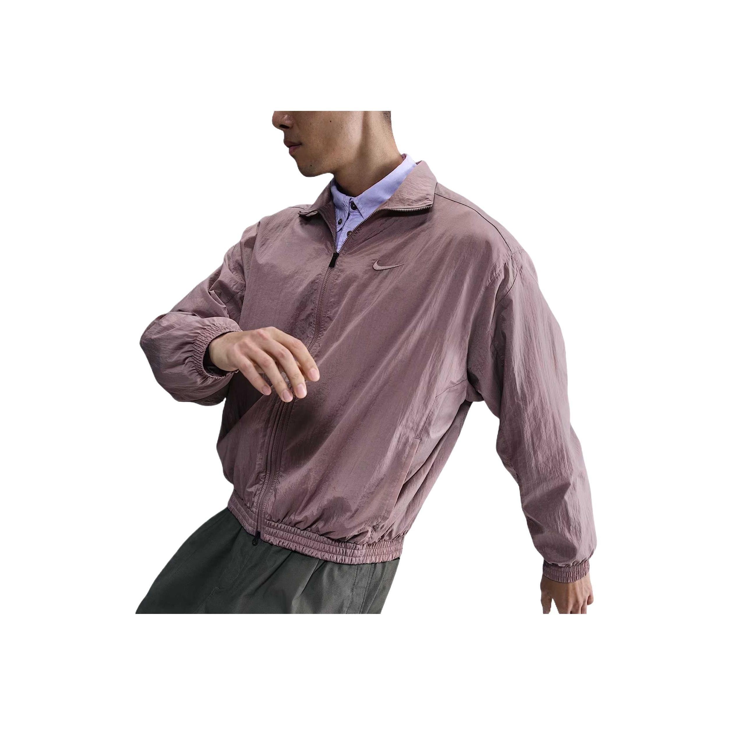 

Nike Club Swoosh Удобная Модная Простая Универсальная Куртка Мужская Куртка Серая Розовая HV6918-204 XXL