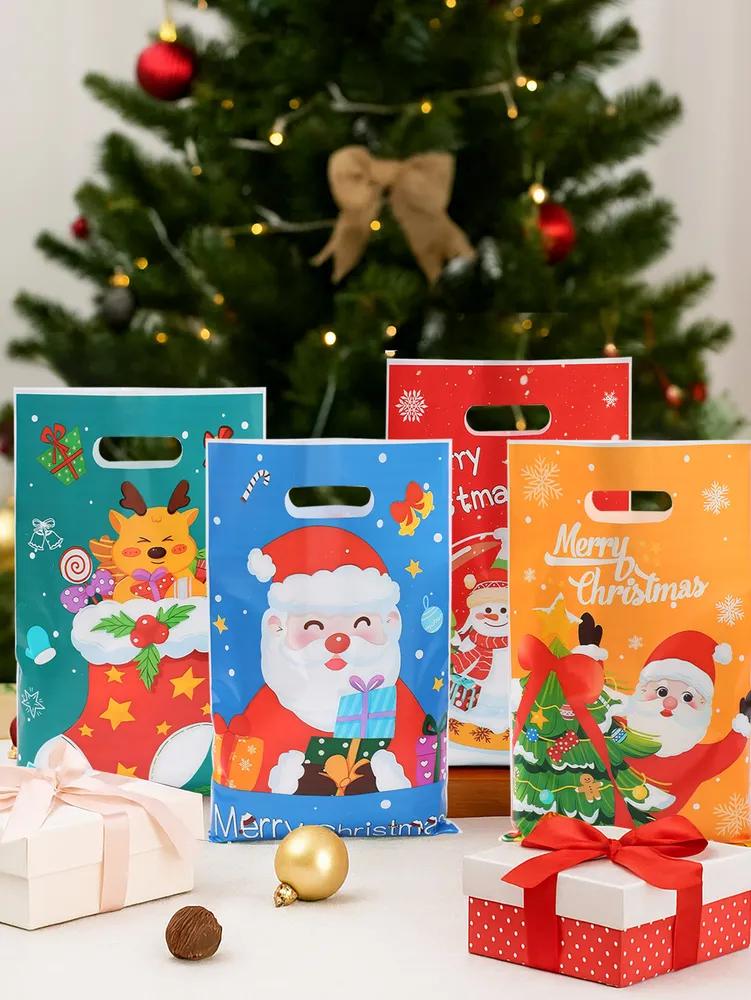 New year gift bag with handles, 16.5 * 25 cm