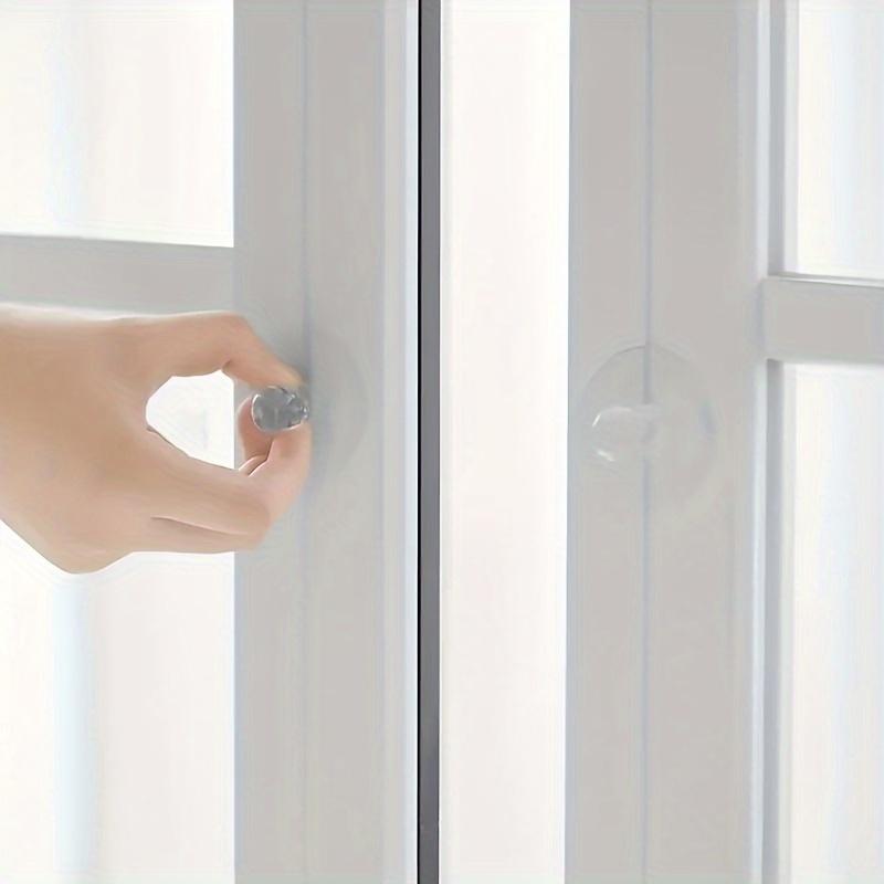 10pcs Stick-on Handles Self-adhesive Handle Sliding Door Knobs Cabinet Handle for Drawer Closet Glass Door Push Pull Helper
