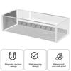 Magnetic Storage Rack Organizer Shelf Large Capacity Rustproof Easy Installation Refrigerator Magnetic Storage Bin Box Container