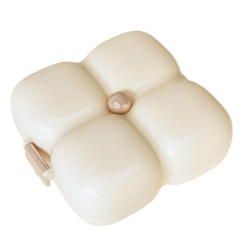 7-Day Portable Flower-Shaped Pill Organizer Compact Medication Divider Box with Individual Compartments for Daily Use