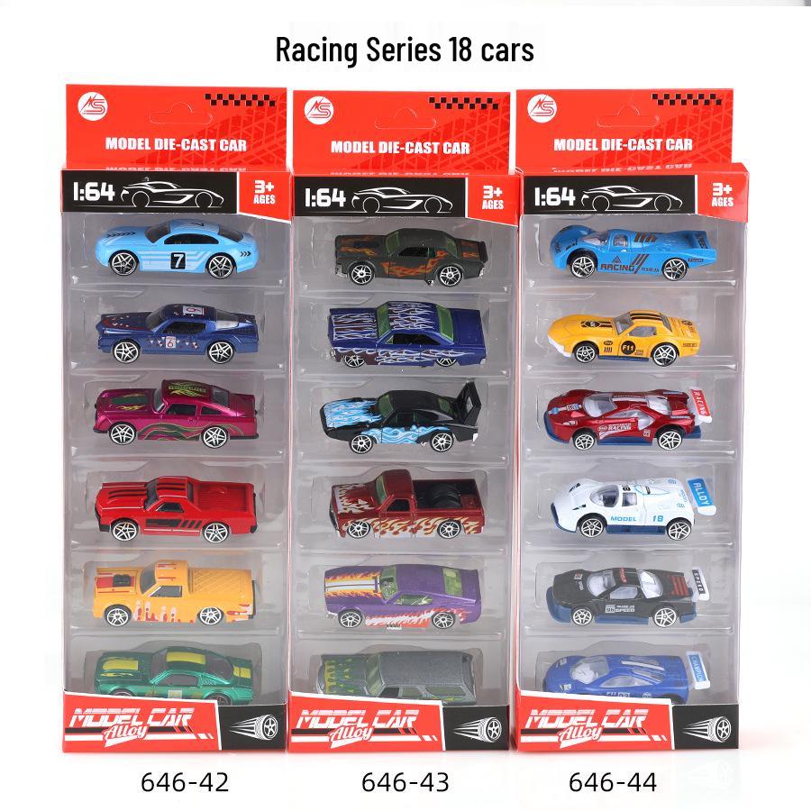 1:64 Alloy Toy Car Racing & Police Model Set for Kids