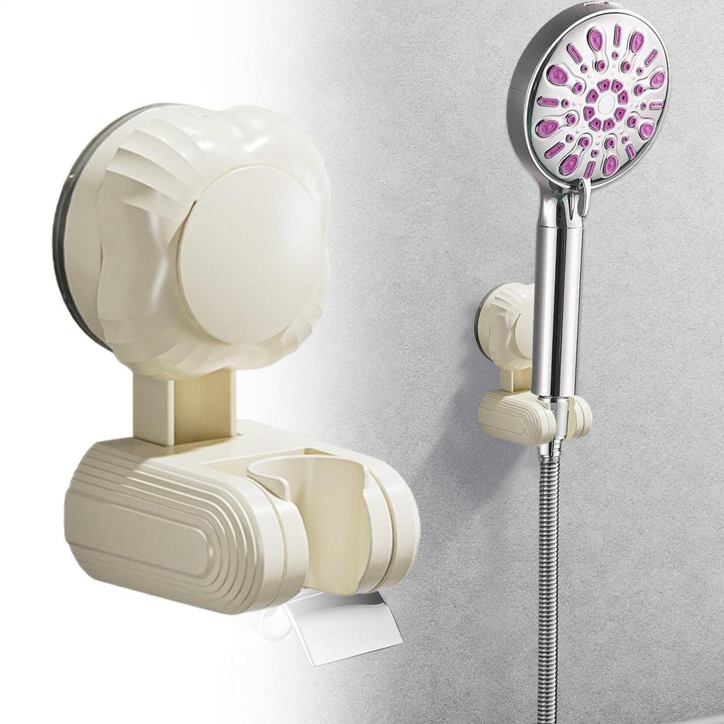 Adjustable Shower Head Holder Suction Cup Removable Non Slip Shower Handle Holder Wall Mount For Home Hotel Dorm Apartment