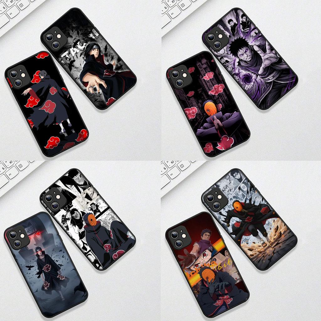 Obito Itachi Uchiha Narutos Tobi Akatsuki Cover for Apple iPhone 13 12 Mini XS 11 Pro Max 7 8 Plus + XR SE 2022 2020 SE3 Case