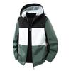 Men's European Color Block Hooded Windbreaker: Trendy, Versatile Casual Outerwear for Spring & Autumn
