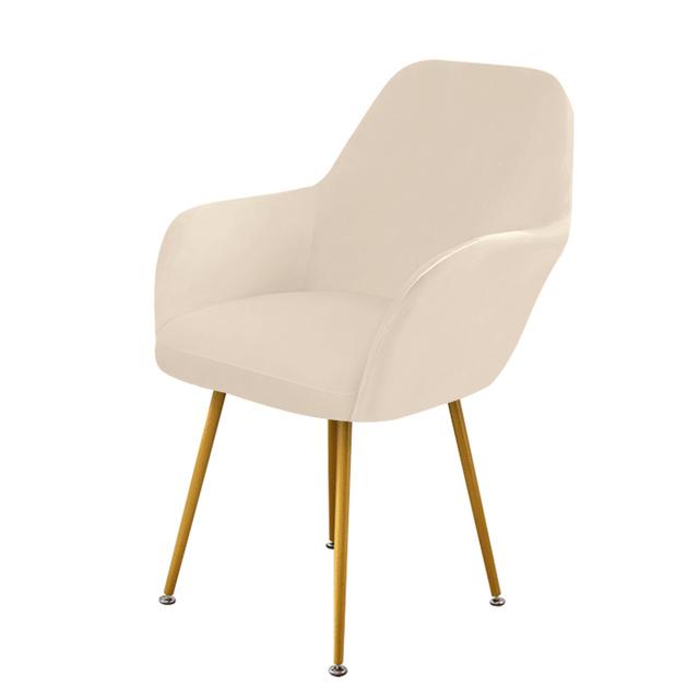 Velvet High Arm Chair Cover Elastic Dining Chair Slipcovers Fabric Washable Office Rocker Chairs Covers Home Decor Seat Cover