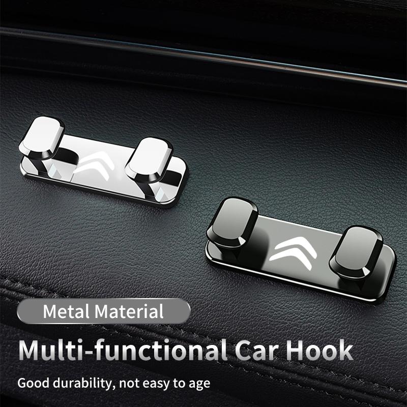 Auto Haken Aufkleber Dekoration Automobil Metall Haken Für Citroen C4 C3 C5 C1 Berlingo Celysee Cactus Picasso Aircross Saxo Grand