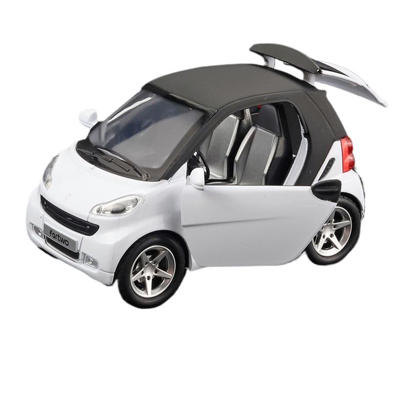 

1/32 Mercedes Benz Smart Мини Металлическая Литая Модель Автомобиля Декор для Дома Настольный Дисплей Украшение Высокая Симуляция Миниатюры белый