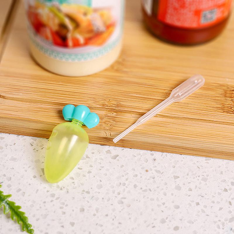 3Pcs Mini Seasoning Sauce Bottle Portable Tomato Ketchup Bottle Salad Dressing Container Pot For Bento Lunch Box Kitchen Jar