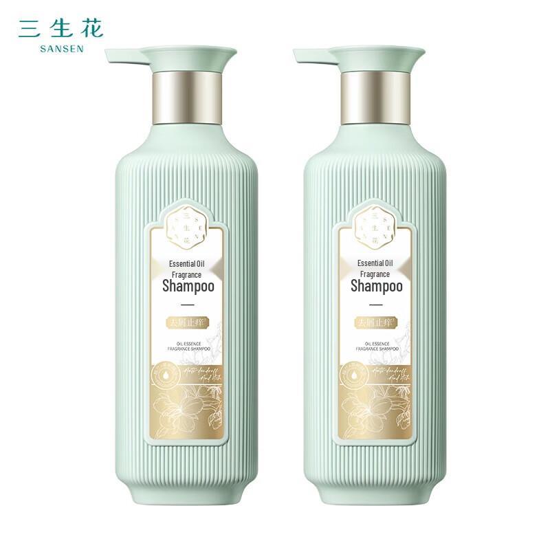 Sansheng Flower Essential Oil Anti-Dandruff Shampoo Set (2x500ml)
