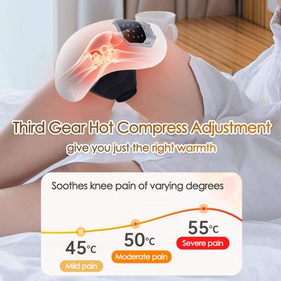 Smart Knee Massager Red Light Massage and Therapy Vibration Physiotherapy Machine Hot Compress Temperature Knee Joint Massager
