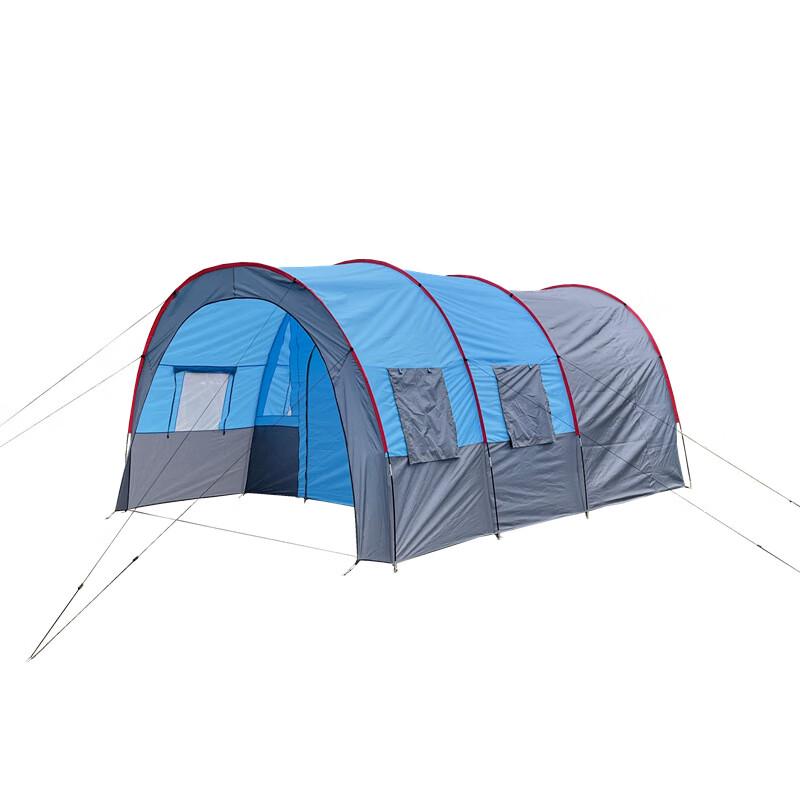 ZIYOUKE Outdoor Double-Layer Tunnel Tent 5-8 Person