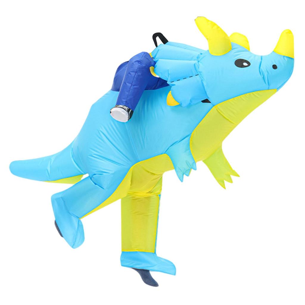 Aufblasbares Pferdekostüm Halloween Kostüm Cosplay Aufreitendes Triceratops Aufblasbares Outfit für Festival Performance Karneval