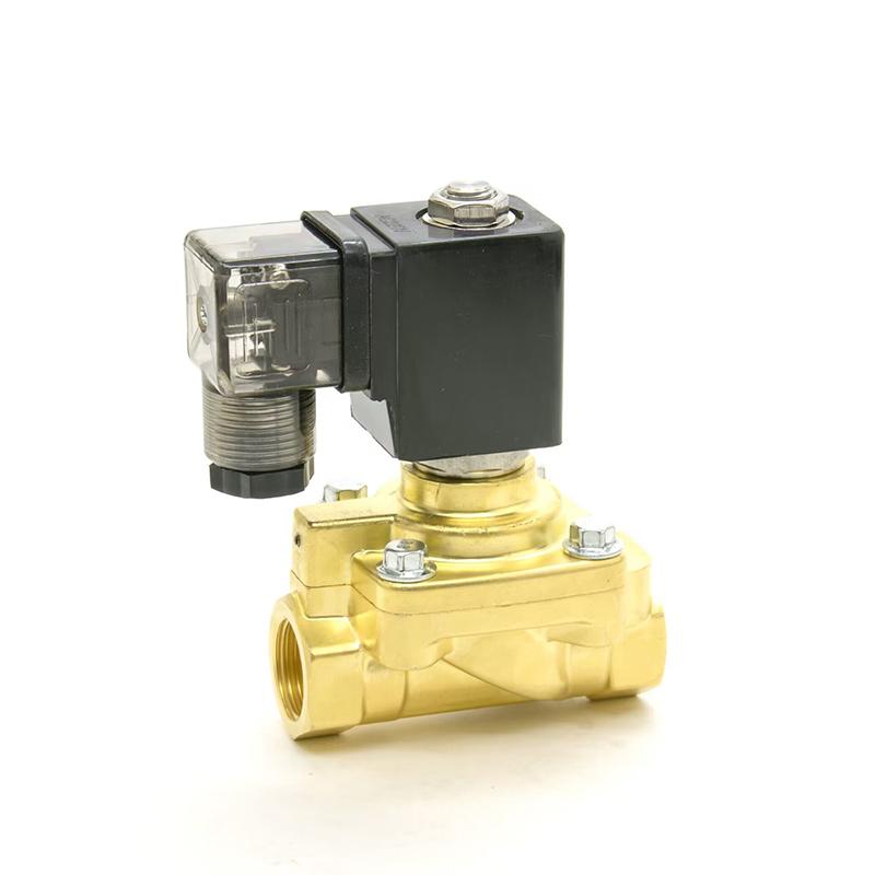 GOGO 50bar 2 Way High Pressure Brass Solenoid Valve For Air Argon Nitrogen 1/2" G3/4" N.C GPE-15/20 Blow Molding Machine Valve