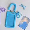 Pack of 4pcs Star Shaped Keychain Card Pocket Secure Lock Lightweight Portable Multiple Colors Plastic Construction