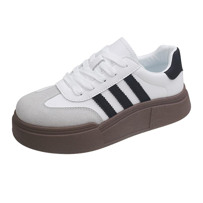 

Весенне-осенняя мода Женская простая однотонная повседневная обувь Новая удобная легкая обувь на платформе Спортивная обувь 40