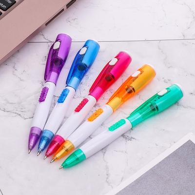 Novelty Stationery Illumination Multi-function LED Light Ballpoint Pen Flashlight Pen Ball Pens