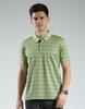 Luxuria Men's Striped Collar Neck T-Shirt