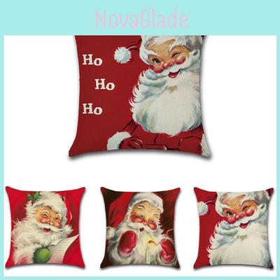 Festive Christmas Pillow Case With Elegant Linen Cushion Cover For Home Decor