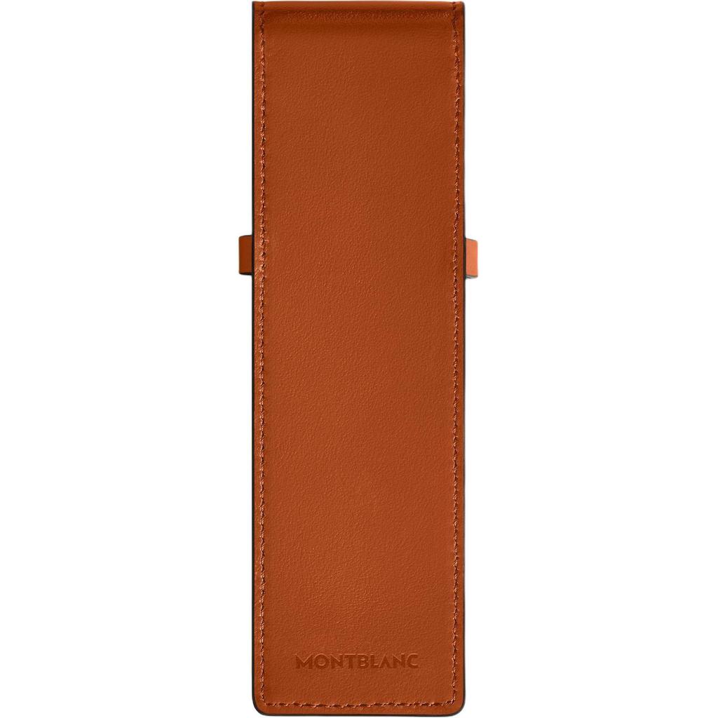 Montblanc Meisterstück 2 Hexagonal White Star Logo Leather Pen Case Unisex Accessories Rust 198815