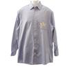 691521 44 Long Sleeve Shirt Blue Cotton Mens