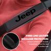 Car Logo Safety Belt Shoulder Cover Adjustable Protection Pad Auto Accessories For Jeep Grand Cherokee Patriot Renegade Compass
