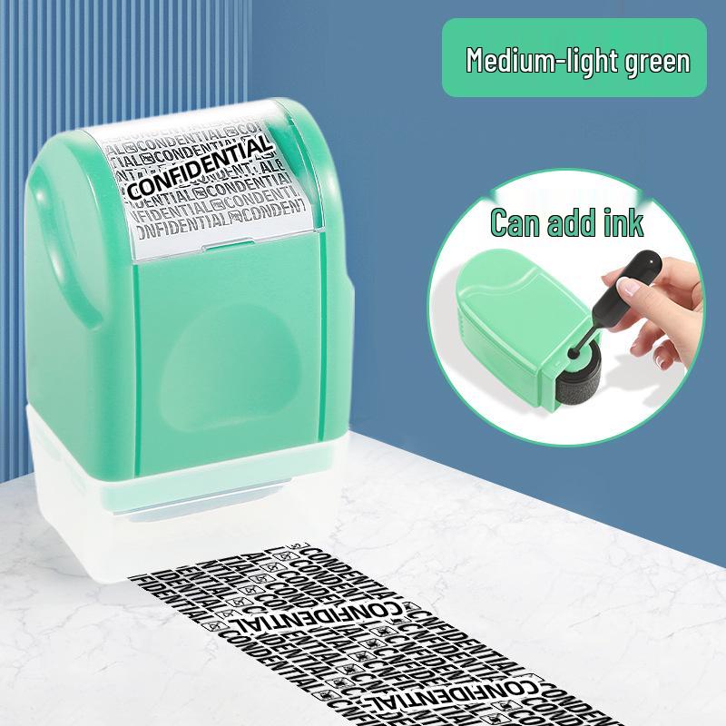 Roller Privacy Stamp with Anti-Leakage Cover