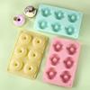 Nonstick Doughnuts Pans 6 Cavity Dessert Cake Silicone Molds Kitchen Baking Biscuits Molds Muffins Cupcakes Making Tray