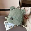 Fashion Cute Bear Women'S Bear Backpacks Plush Multi-Function Mini Backpack Portable Kids Shoulder Bag Travel