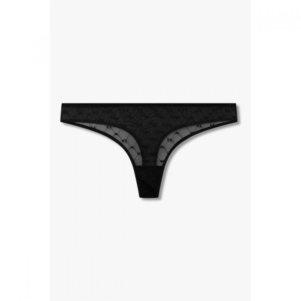 Emporio Armani Women Ea Logo Pattern Mesh Thong 0826110515 S(90)