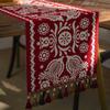 American Retro Jacquard Table Runner Dining Table Cloth Tea Table Cabinet Decorative Strip