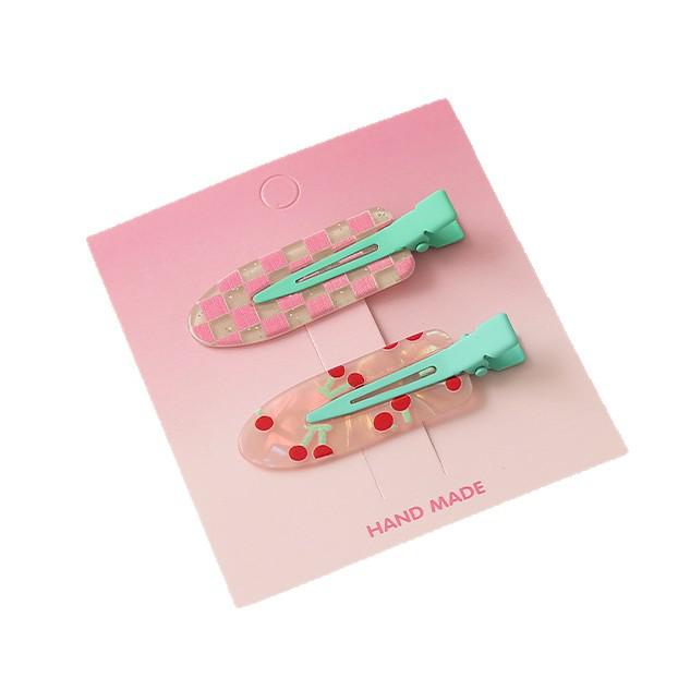 Süße & Niedliche Haarspange ohne Abdrücke: Damen Pony & Make-up Haarnadel.