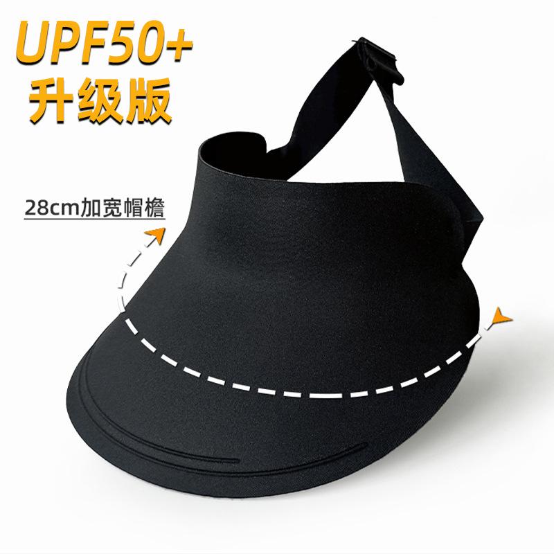 New upgraded seamless sunscreen hat women's summer professional grade UV protection outdoor cycling non-turning top sun hat